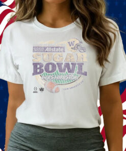 WASHINGTON HUSKIES 2024 CFP SUGAR BOWL OFF-WHITE SCRUM SHIRTS