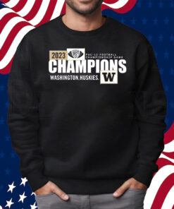 Washington Huskies 2023 Pac-12 Football Conference Champions Locker Room Shirt Sweatshirt