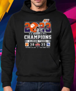 2023 Gator Bowl Champions Clemson Tigers 38 – 35 Kentucky Wildcats December 29 2023 Tiaa Bank Field T-Shirt Hoodie