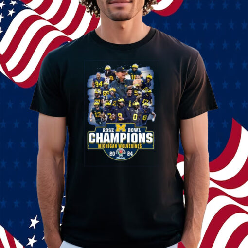 2024 Rose Bowl Champions Michigan Wolverines Shirt