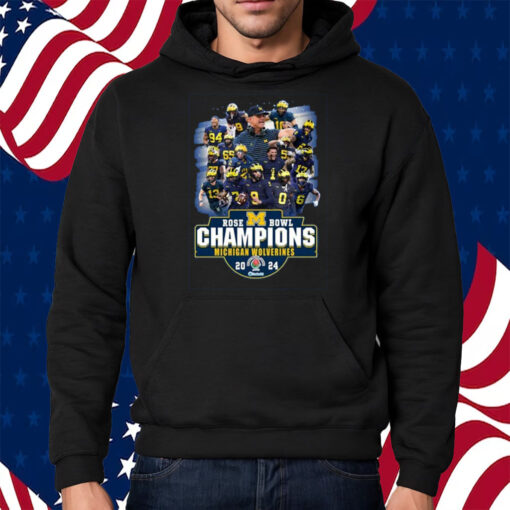 2024 Rose Bowl Champions Michigan Wolverines Shirt Hoodie