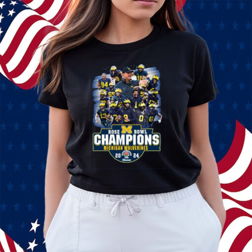 2024 Rose Bowl Champions Michigan Wolverines Shirts