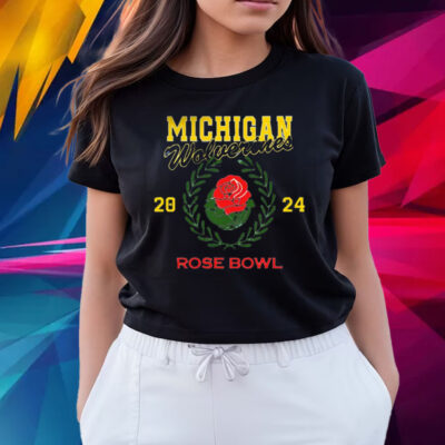 Michigan 2024 Rose Bowl Game Mon Jan 1 2024 Rose Bowl Stadium T-Shirts