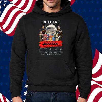 19 Years 2005 – 2024 Avatar The Last Airbender Thank You For The Memories Shirt Hoodie