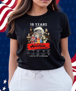 19 Years 2005 – 2024 Avatar The Last Airbender Thank You For The Memories Shirts