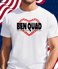 Ben Quad Dog Hearts Emo And Butt Rock Oklahoma 2018 T-Shirt