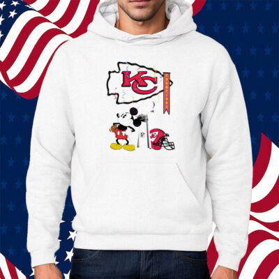 Mickey Mouse Kansas City Chiefs Champions Trophy Shirt Hoodie