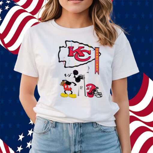 Mickey Mouse Kansas City Chiefs Champions Trophy Shirts