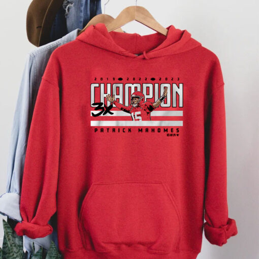 Patrick Mahomes 3x World Champ Shirt Hoodie