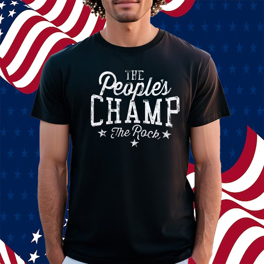 people's champ 7 t shirt the rock