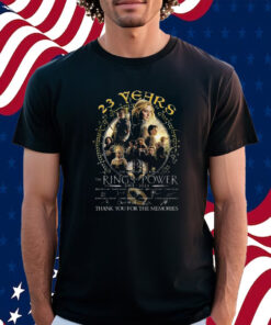 23 Years The Lord Of The Rings Rings Of Power 2001-2024 Thank You For The Memories Shirt