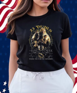 23 Years The Lord Of The Rings Rings Of Power 2001-2024 Thank You For The Memories Shirts