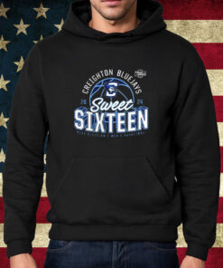 Creighton Bluejays 2024 Ncaa March Madness Sweet Sixteen Defensive Stance Shirt Hoodie