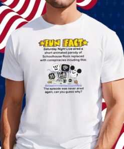 Fun Fact Saturday Night Live Aired A Short Animated Parody Of Schoolhouse Rock Replaced Shirt