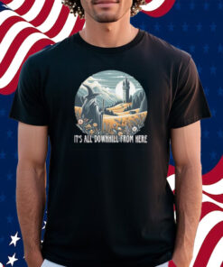 It’S All Downhill From Here Wizard Shirt