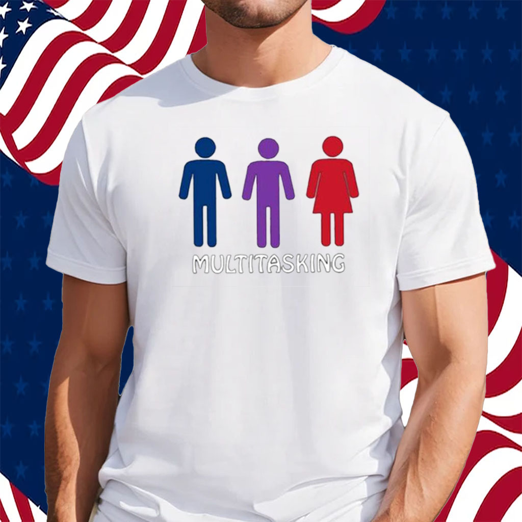 Multitasking Mfm Polyamory Bisexual Shirt