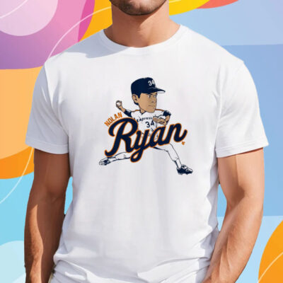 Nolan Ryan Caricature T-Shirt