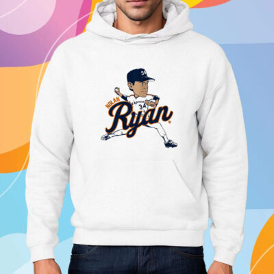 Nolan Ryan Caricature T-Shirt Hoodie