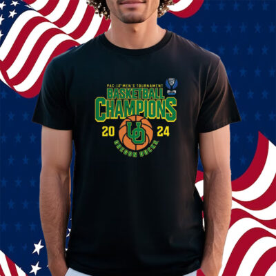 Oregon Ducks 2024 Pac-12 Men’s Basketball Conference Tournament Champions Shirt