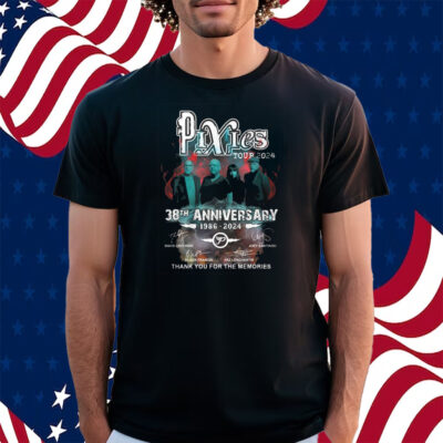 Pixies Tour 2024 38th Anniversary 1986-2024 Thank You For The Memories Shirt
