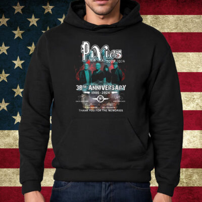 Pixies Tour 2024 38th Anniversary 1986-2024 Thank You For The Memories Shirt Hoodie