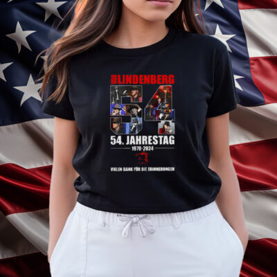Udo Lindenberg 54 Jahrestag 1970-2024 Vielen Dank Fur Die Erinnerungen Shirts