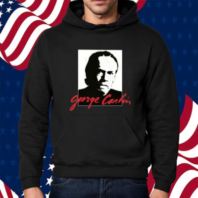Mike Cessario Wearing George Carlin Sometimes A Little Brain Damage Can Help Shirt