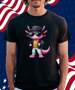 Cool Axolotl Hodler Sunglasses Neckless Bitcoin Bitcoin Shirt