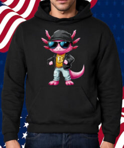Cool Axolotl Hodler Sunglasses Neckless Bitcoin Bitcoin Shirt