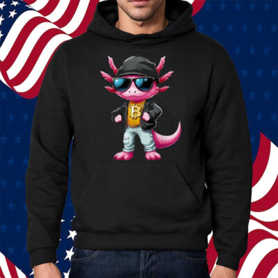 Cool Axolotl Hodler Sunglasses Neckless Bitcoin Bitcoin Shirt