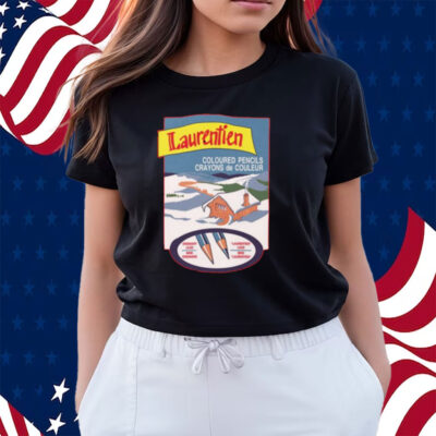 Laurentien Coloured Pencils Crayons De Couleur Shirt