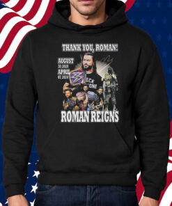 Thank You Roman Reigns August 30 2020 April 07 2024 Shirt