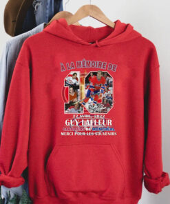 A La Memoire De 22 Avril 2022 Guy Lafleur Canadiens De Montreal Merci Pour Les Souvenirs T-Shirt Hoodie