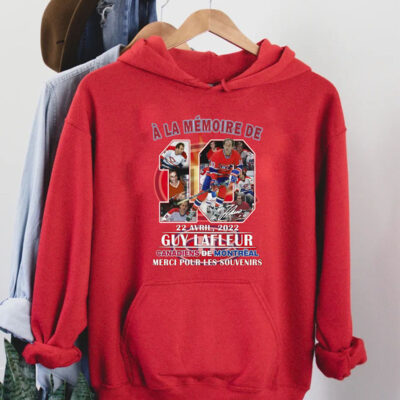 A La Memoire De 22 Avril 2022 Guy Lafleur Canadiens De Montreal Merci Pour Les Souvenirs T-Shirt Hoodie