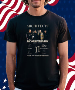 Architects 20th Anniversary 2004-2024 Thank You For The Memories T-Shirt