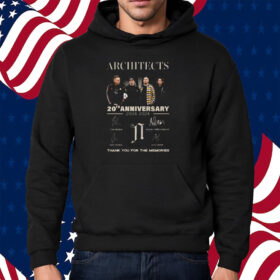 Architects 20th Anniversary 2004-2024 Thank You For The Memories T-Shirt Hoodie