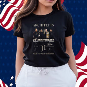Architects 20th Anniversary 2004-2024 Thank You For The Memories T-Shirts
