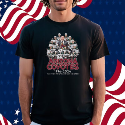 Arizona Coyotes 1996-2024 Thank You For 27 Seasons Of Memories Shirt