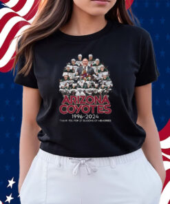 Arizona Coyotes 1996-2024 Thank You For 27 Seasons Of Memories Shirts