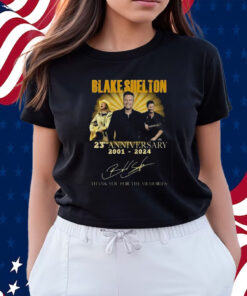 Blake Shelton 23rd Anniversary 2001-2024 Thank You For The Memories Shirts