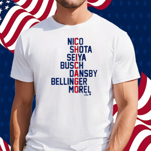 Chicago Names 2024 Nico Shota Seiya Busch Shirt