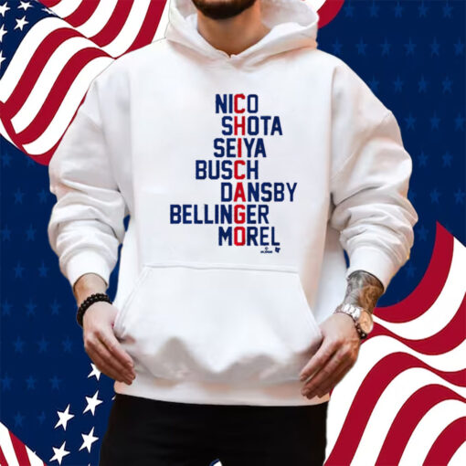 Chicago Names 2024 Nico Shota Seiya Busch Shirt Hoodie