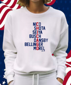 Chicago Names 2024 Nico Shota Seiya Busch Shirt Sweatshirt