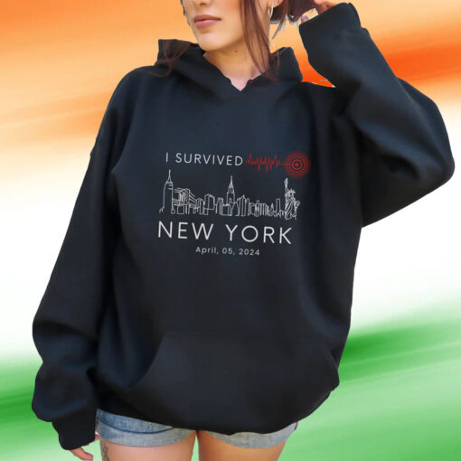 Earthquake Shirt, NYC earthquake, 2024 New York City earthquake, I survived sweatshirt