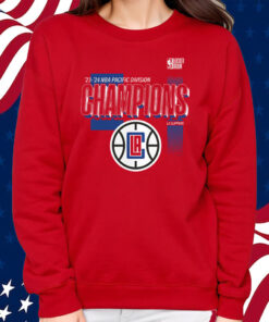 La Clippers 2024 Pacific Division Champions Locker Room Shirt Sweatshirt