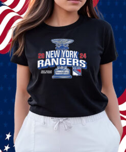 New York Rangers Fanatics Branded 2024 Presidents’ Trophy T-Shirts