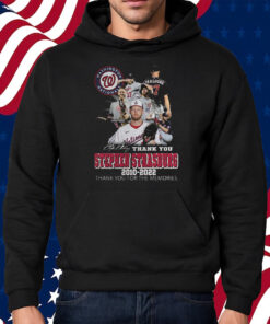Washington Nationals Thank You Stephen Strasburg 2010-2022 Thank You For The Memories Shirt Hoodie