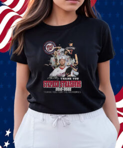 Washington Nationals Thank You Stephen Strasburg 2010-2022 Thank You For The Memories Shirts