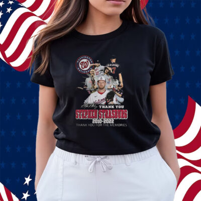 Washington Nationals Thank You Stephen Strasburg 2010-2022 Thank You For The Memories Shirts
