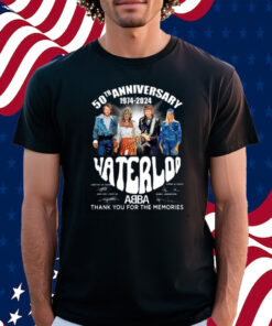 50th Anniversary 1974-2024 Waterloo ABBA Thank You For The Memories Shirt
